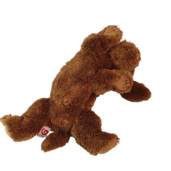 Ty Chocolate Lab Puppy Dog Plush 12" Stuffed Animal Reddish Brown Labradoodle - Picture 5 of 8